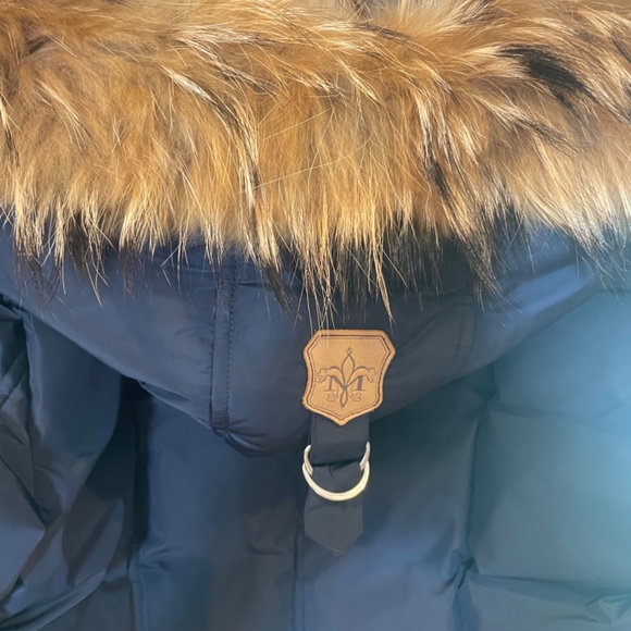 Women’s Long Mackage L/Navy - Picture 2 of 3